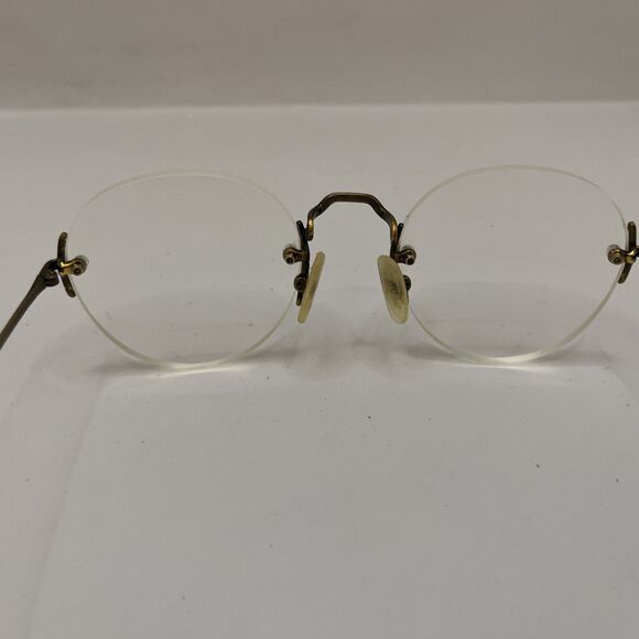 Logo Paris Eyeglasses 232-32 001 Rimless Designer Frames Only Brown 50-21-140 - Picture 6 of 6